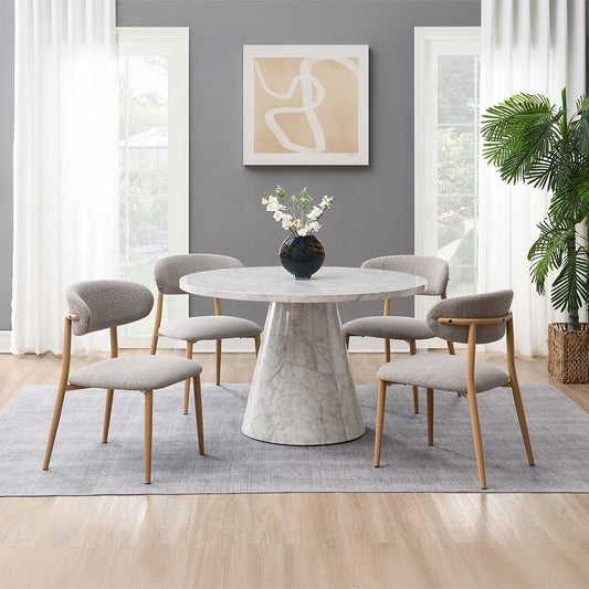 Kacey 5 Pc Round Dining Set Acme Furniture