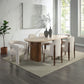 Gamarya Oval Oak Finish Dining Set DN02855