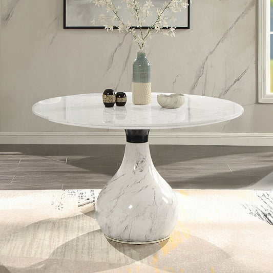 Koen 5 Pc Marble Top Dining Set DN04055