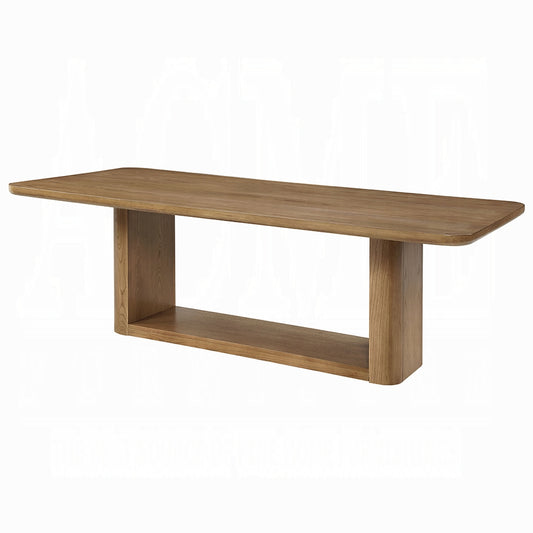 Zoey Oak Finish Dining Set DN04075