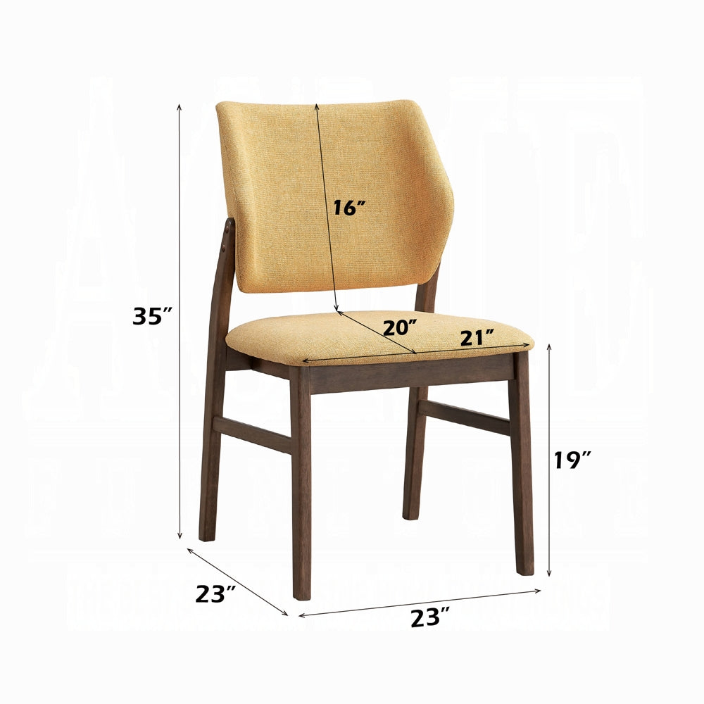 Sarha 5 Pc Walnut Dining Set - 2 Chair Choices