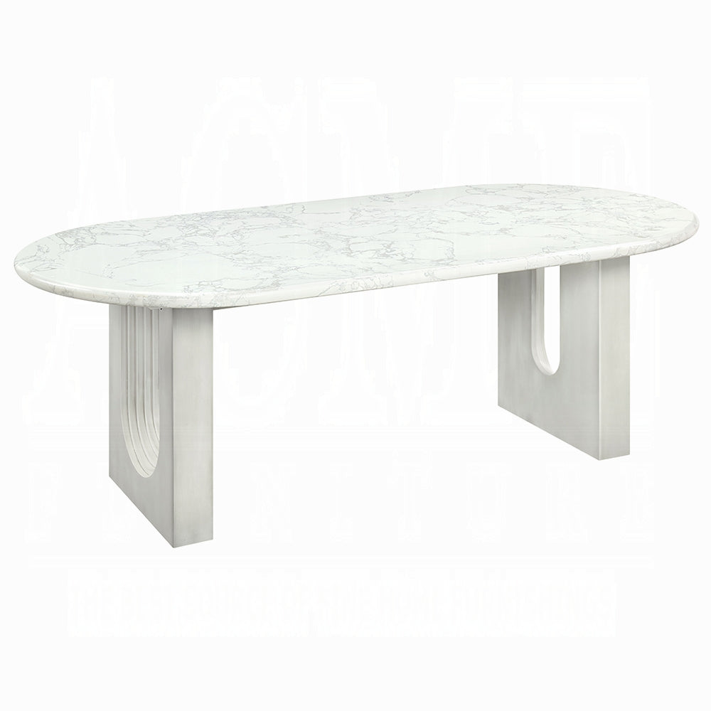 Zayn Natural Marble Top Dining Collection