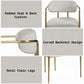 Zayn Natural Marble Top Dining Collection