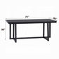 Kini Black Finish 7 Pc Dining Collection