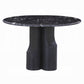 Kinton Round 5 Pc Table w/Natural Marble Top
