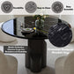 Kinton Round 5 Pc Table w/Natural Marble Top