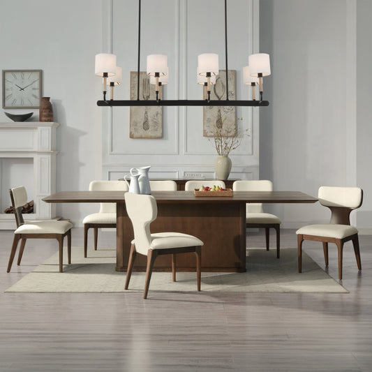 Koen Brown Oak 7 Pc Dining Collection