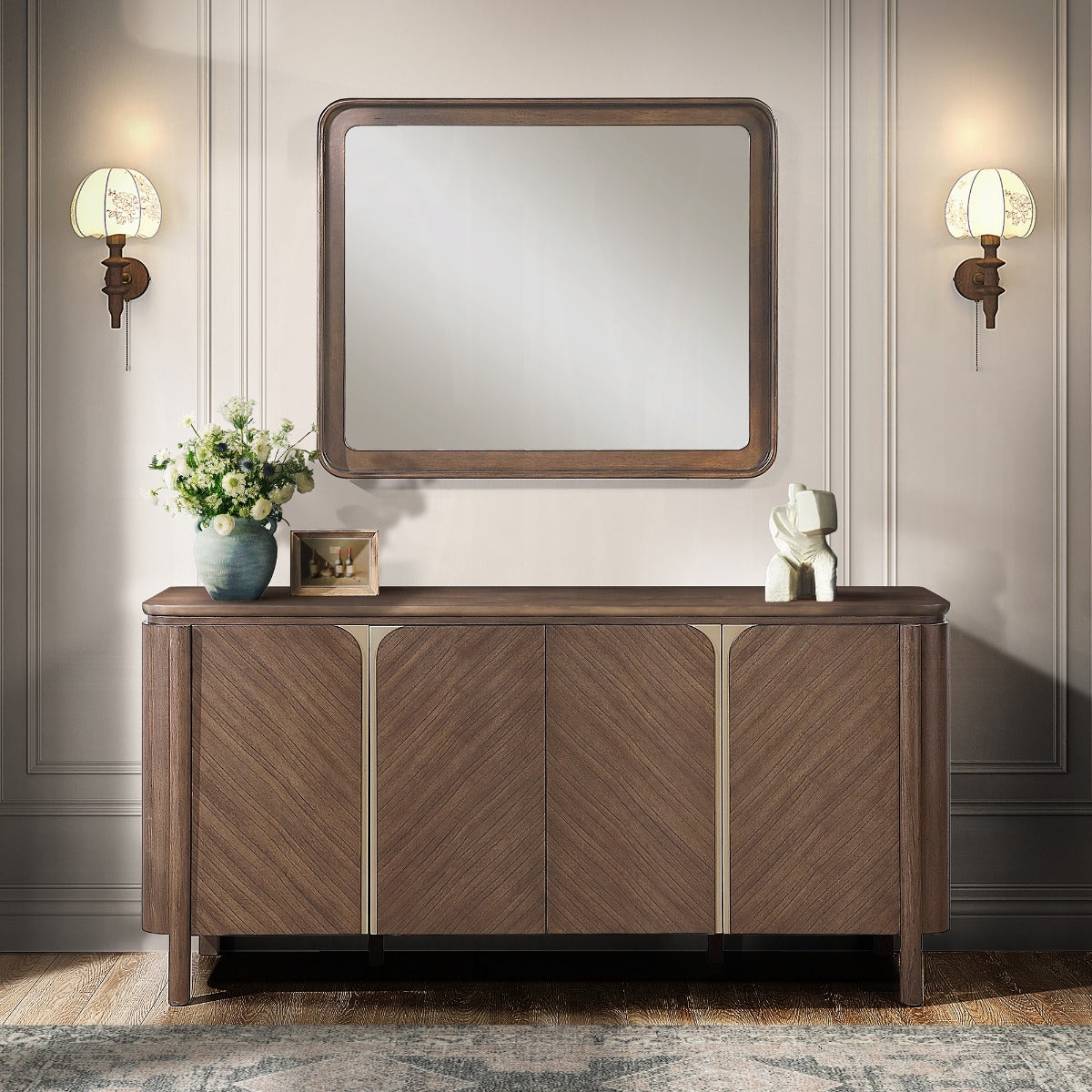 Ouida Brown & Gold Server DN06994
