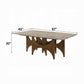 Oleia Engineered Marble 7 Pc Dining Set