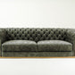 Divani Casa Dosie - Grey Velvet Sofa