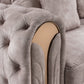 Divani Casa Dosie - Transitional Beige Velvet Sofa