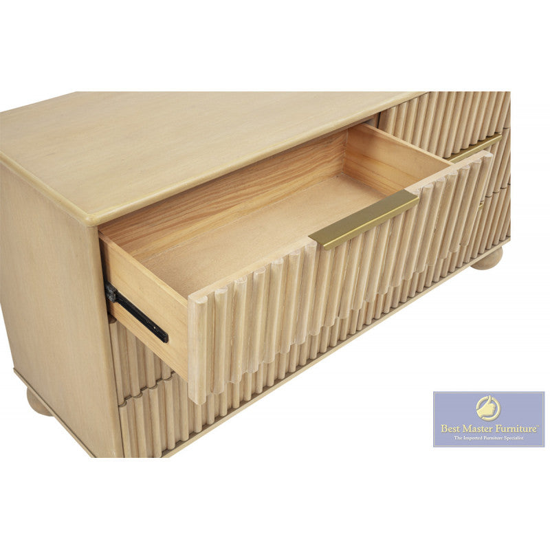 Best Master DP305 Light Oak Bedroom Set