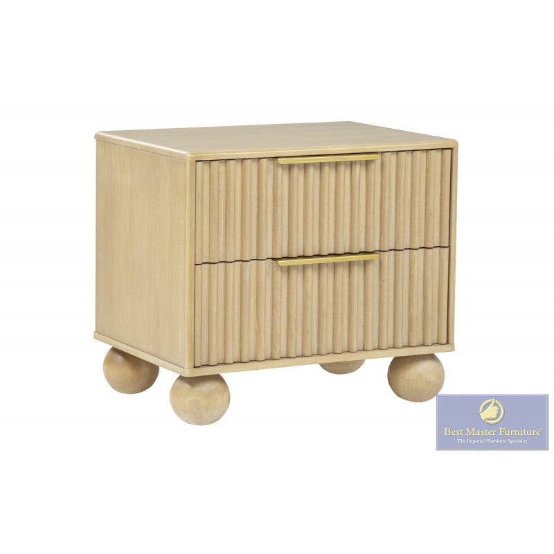Best Master DP305 Light Oak Bedroom Set
