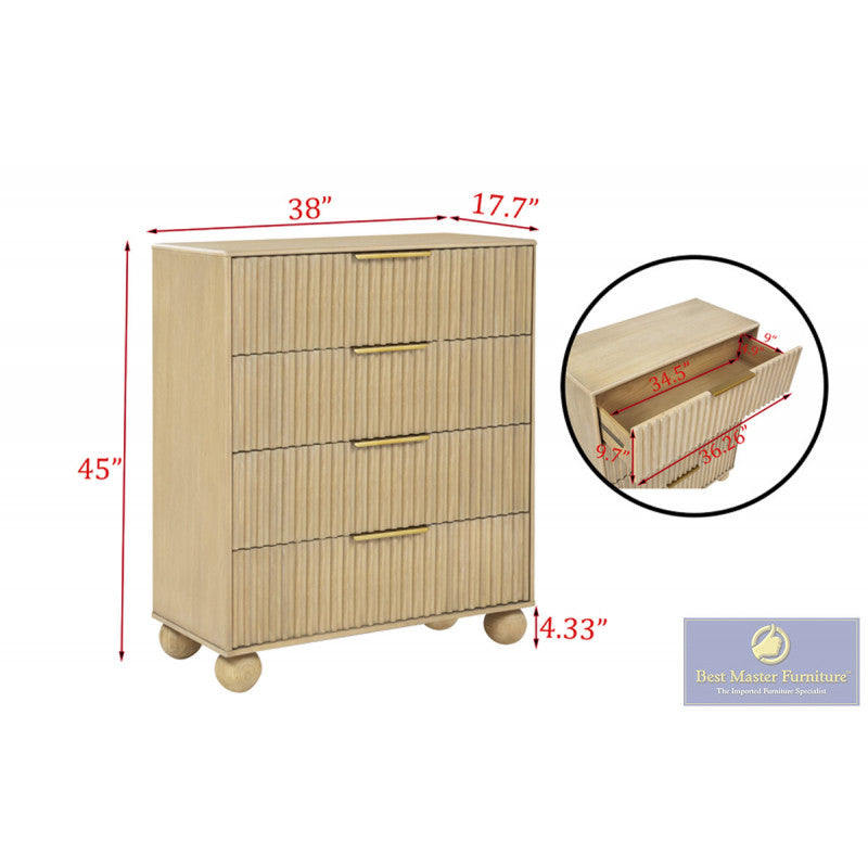Best Master DP305 Light Oak Chest