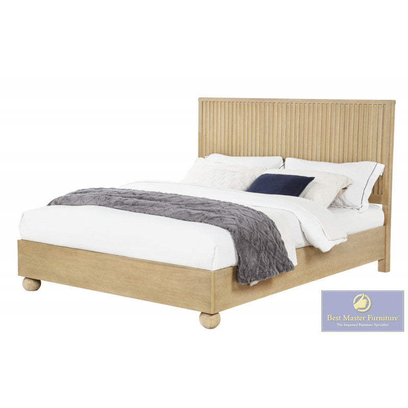 Best Master DP305 King Light Oak Bedroom Set