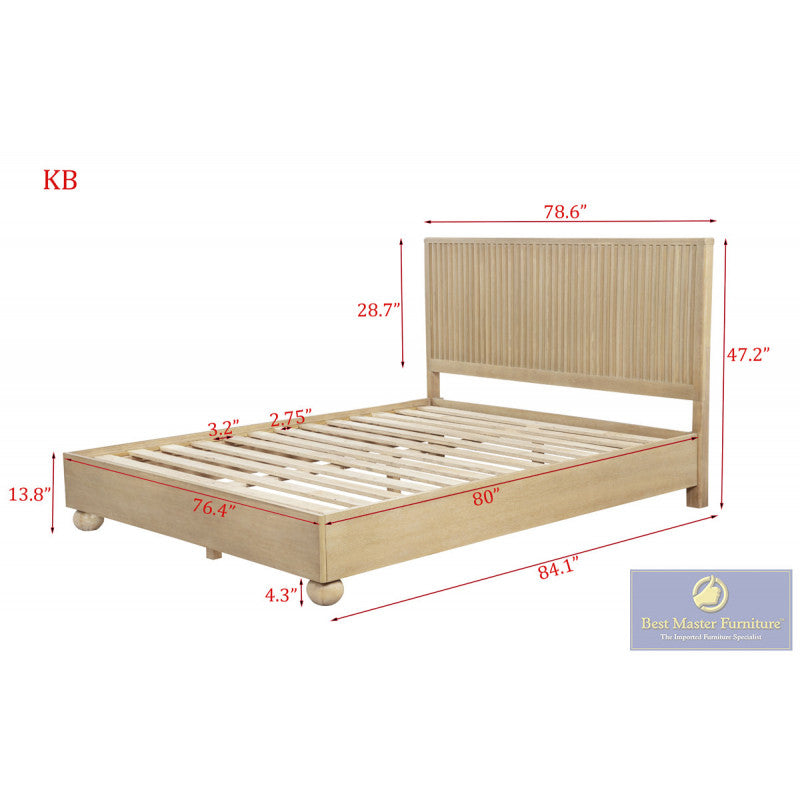 Best Master DP305 Light Oak Bedroom Set
