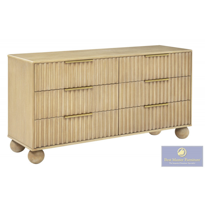 Best Master DP305 Light Oak Bedroom Set