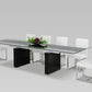 Modrest Lisbon Dining Collection - Extentable Glass Table