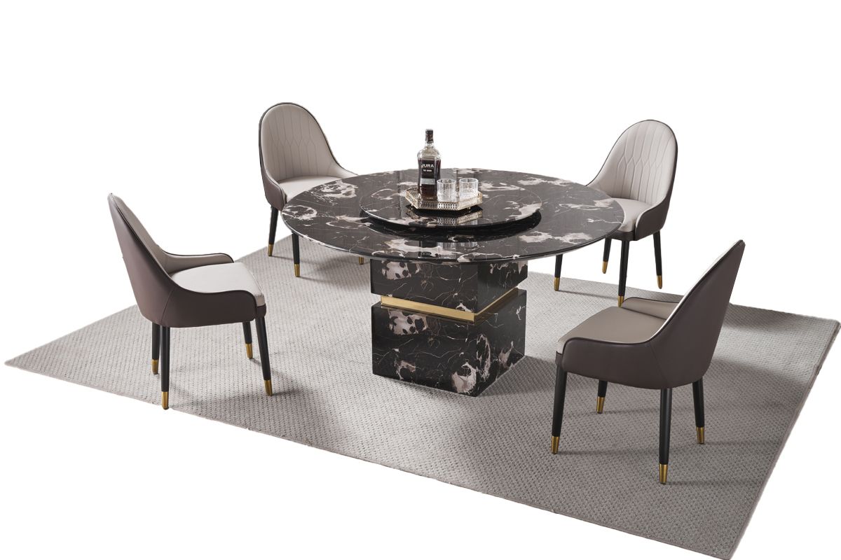 DT-H11 Black Faux Marble Dining Collection
