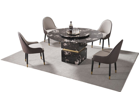 DT-H11 Black Faux Marble Dining Collection