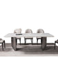 DT-H68 Faux Marble Top Dining Table
