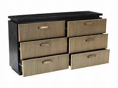Allure Modern Black & Gold Dresser