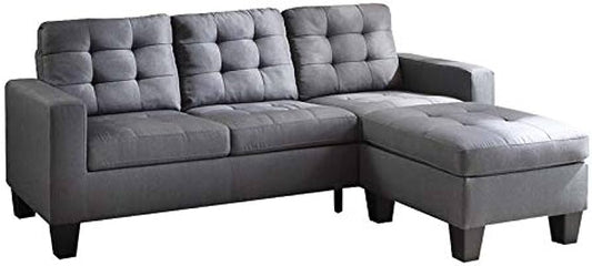 Earsom 52775 Seccional Reversible - Lino Gris