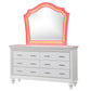 Rosie White Bedroom w/LED by Cosmos