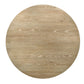 Eden 7 Pc Round Rustic Oak Dining Set LED Light