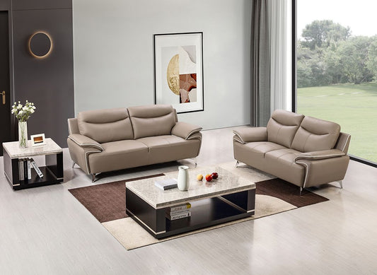 American Eagle EK531 2 Pc Sofa Set - Dark Tan