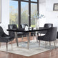 Vilo Home Elena 7 Pc High Gloss Dining Collection