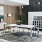 Modrest Fauna Modern White High Gloss Dining Table