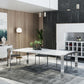 Modrest Fauna Modern White High Gloss Dining Table