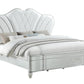 Eros Silver Finish 4 Pc Bedroom Set by Galaxy