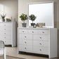 Evans B4710 White 4 Pc Bedroom Collection