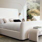 Eve Ivory Fabric Bed by Diamond Sofa