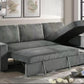 Excel Sofa Chaise Sleeper by Home Source