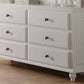 Poundex White F9270 4 Pc King Bedroom Set