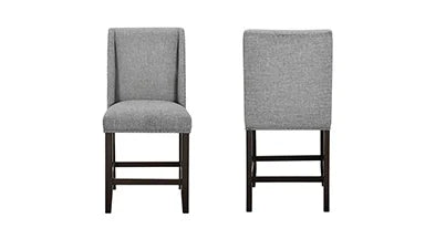 Faust Gray Counter Height Dining Chairs (2)