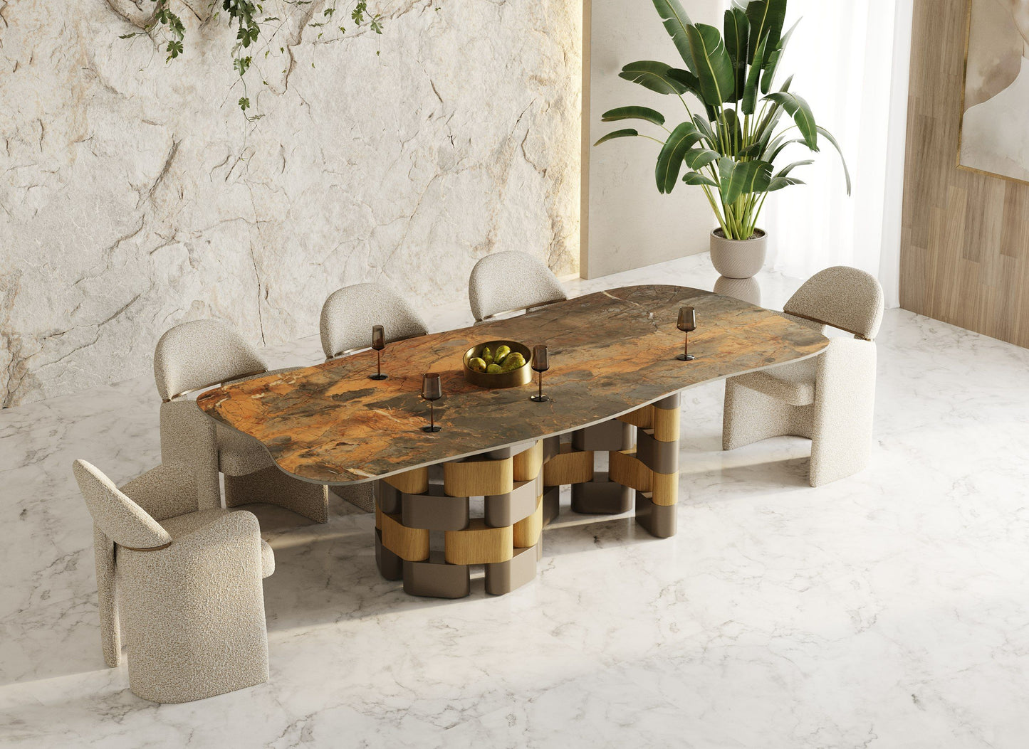 Falzone Ceramic Top Dining Collection
