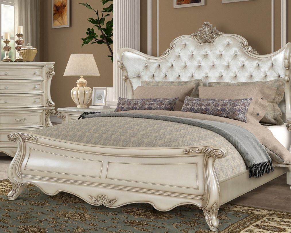 Monique Champagne 4 Pc King Bedroom Set