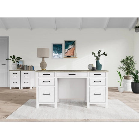 Finn Two Tone Executive Desk 28631