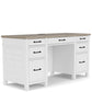 Finn Two Tone Executive Desk 28631