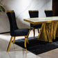 Basilicata Sintered Stone Stainless Steel Dining Set