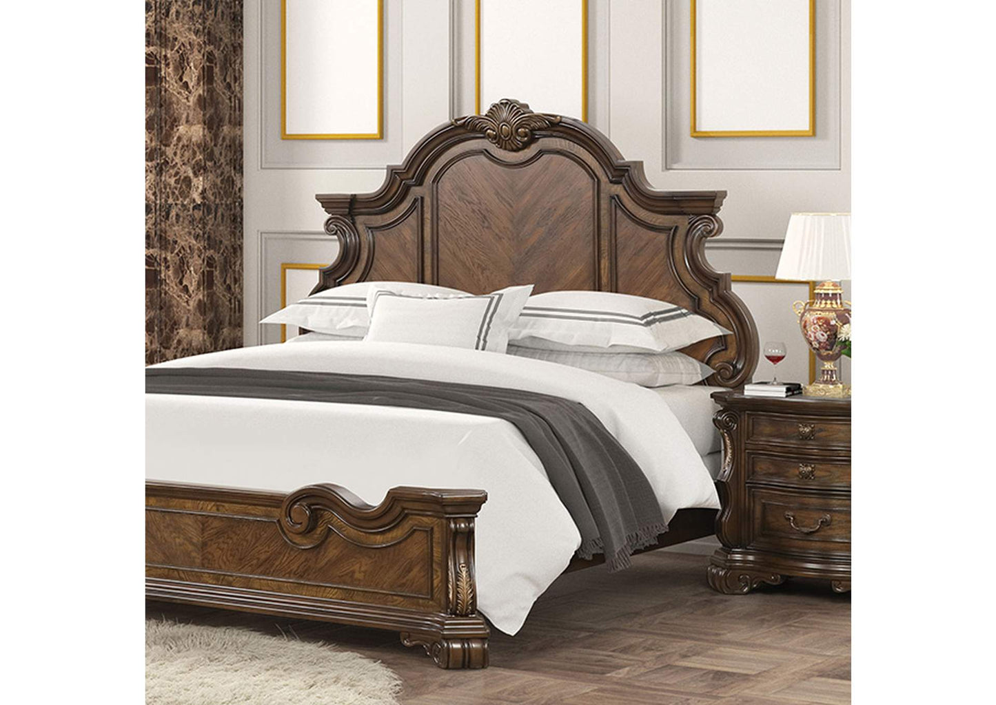 Leovanni Eastern King Bed FM70003DB-EK