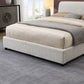 Vertham Boucle Platform Bed - White or Black