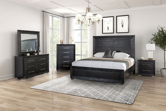 Ashbourne 4 Pc Bedroom Collection LED Headboard