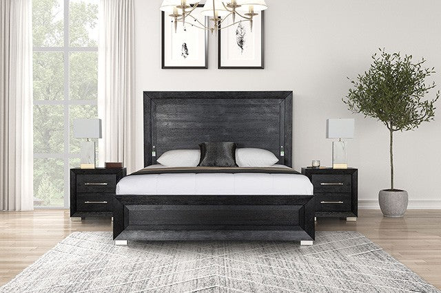Ashbourne 4 Pc Bedroom Collection LED Headboard