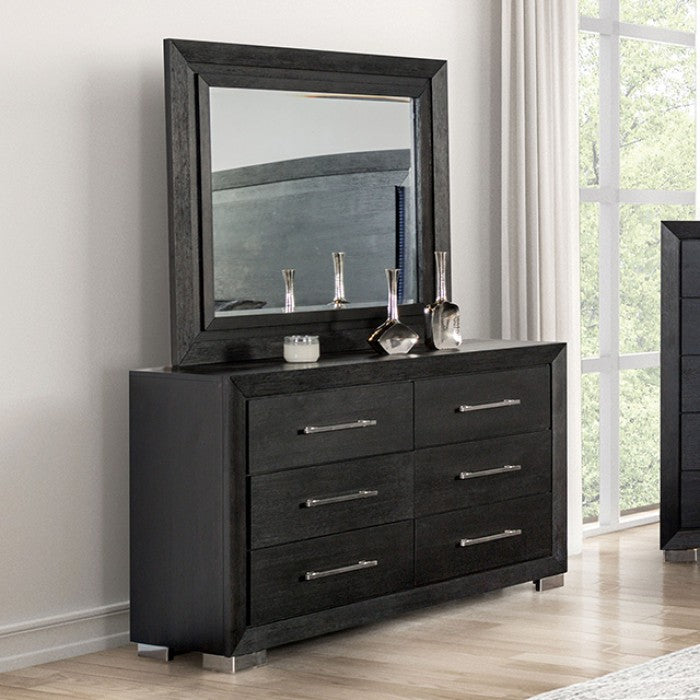 Ashbourne 4 Pc Bedroom Collection LED Headboard