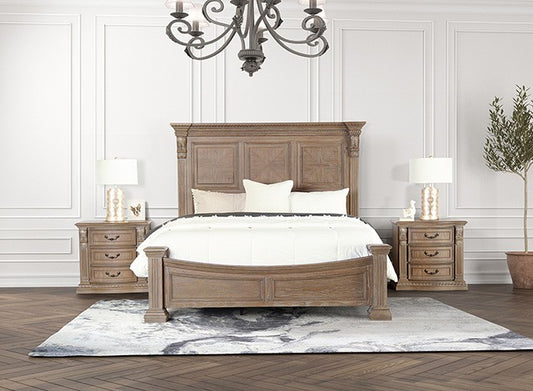 Seven Oaks FM7418AK Weathered Oak Bedroom Set